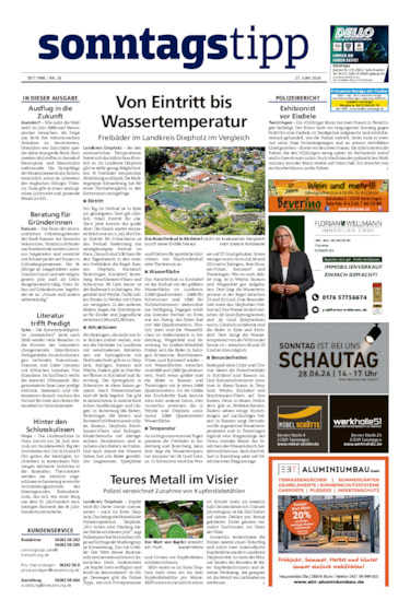Sonntags-Tipp Syke-Weyhe-Bassum vom 27.06.2026