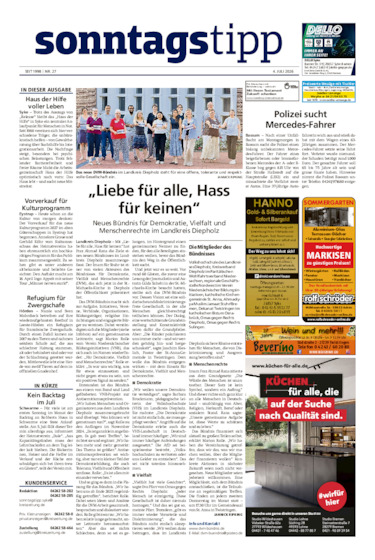 Sonntags-Tipp Syke-Weyhe-Bassum vom 04.07.2026