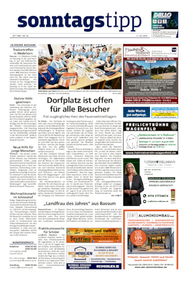 Sonntags-Tipp Syke-Weyhe-Bassum vom 11.07.2026