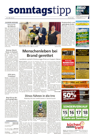 Sonntags-Tipp Syke-Weyhe-Bassum vom 18.07.2026