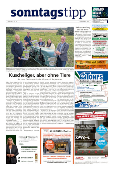 Sonntags-Tipp Syke-Weyhe-Bassum vom 05.09.2026
