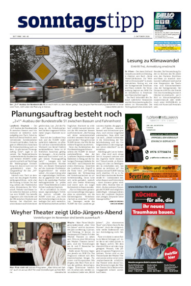 Sonntags-Tipp Syke-Weyhe-Bassum vom 02.10.2026