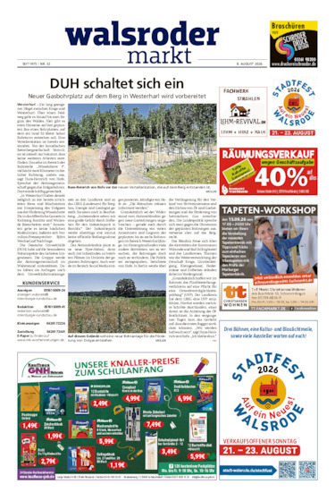 Vorschau Walsroder Markt vom 08.08.2026