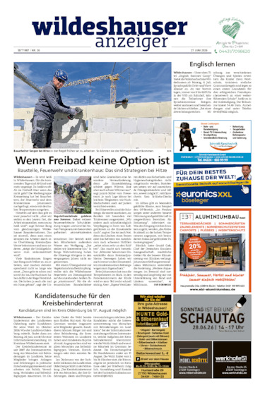 Wildeshauser Anzeiger vom 27.06.2026