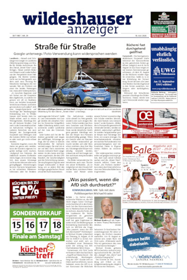 Wildeshauser Anzeiger vom 18.07.2026