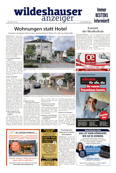 Wildeshauser Anzeiger vom 19.09.2026