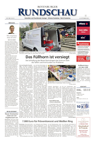 Rotenburger Rundschau Sittensen am Sonntag vom 26.09.2026