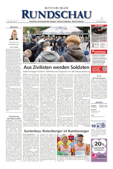 Rotenburger Rundschau Sittensen am Sonntag vom 10.10.2026