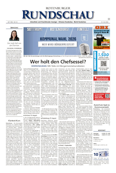 Rotenburger Rundschau Sottrum am Sonntag vom 25.07.2026