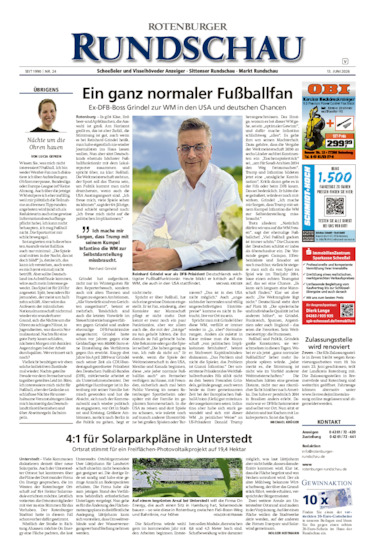 Rotenburger Rundschau Visselhövede am Sonntag vom 13.06.2026