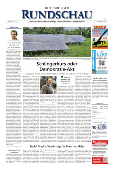 Rotenburger Rundschau Visselhövede am Sonntag vom 17.10.2026